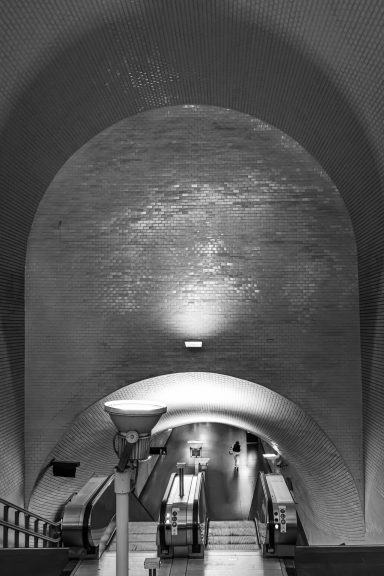 Einsame Metrostation